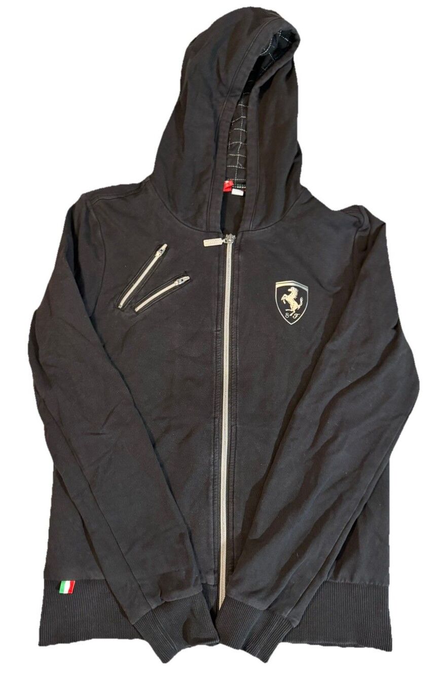 Preowned- Puma Long Sleeve Front Zip Athlesiure Hoodie Womens (Size M)